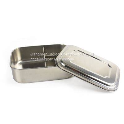 Wholesale Stainless Steel Rectangle Food Storage Containers Leak Proof Lunch Box With Lid photo-2