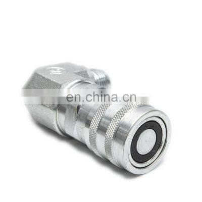 1/2'' JIC 7246788 Flat Face Hydraulic Quick Coupler 1/2 Body 90 Degree Elbow Flush Face Quick Coupler