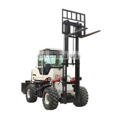 2.5 ton all rough terrain diesel forklift with clamp