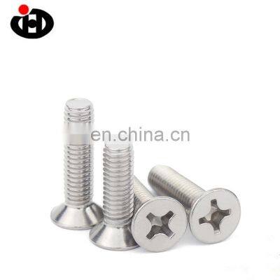 High Quality Stainless Steel Slotted Cross Recessed Countersunk Head DIN965  Machine Screw