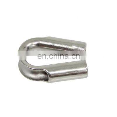 JRSGS Customized High Quality Marine Fittings 304/316 Stainless Steel Wire Rope Tube Thimbles