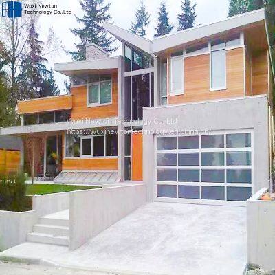 New Black Polycarbonate Finger Protection Modern Glass Plexiglass Garage Doors photo-5