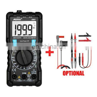 MESTEK Mini Digital Tester Multimeter Mini Pocket Multi Meter DC AC Voltage Current Tester Ammeter Multimeter for Electrician photo-2