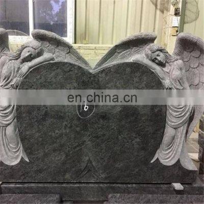 Angel Carving Bahama Blue Granite Tombstones and Monuments photo-2
