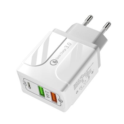 Wholesale Travel Power Adapters 18W Mobile Charger US/EU Plug Universal Portable Charger For iPhone For Samsung For HUAWEI