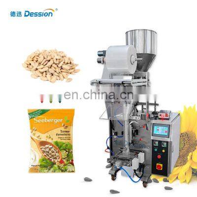 Automatic Snack Food Sunflower Seed Peanut Plastic Bag Packaging Sealing Bean Packing Machine With Printing