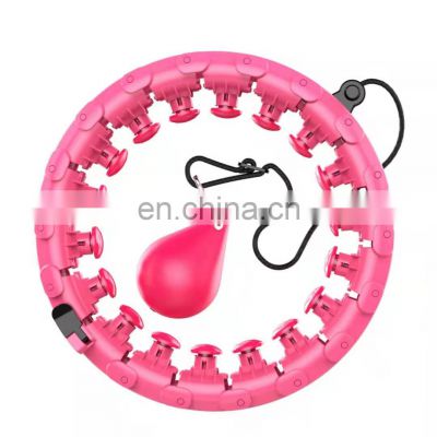 China Chinese Chia silent weighted hula hoola  hoop with digital screen