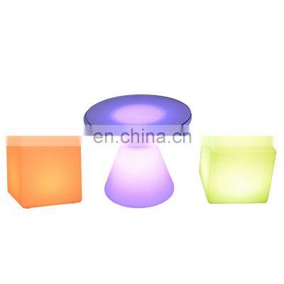 led cube chair outdoor waterproof bar chair cocktail tables