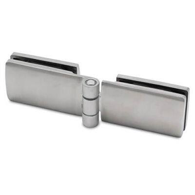 Foldable glass clamp adjustable angle 90° bathroom building door 180° hinge
