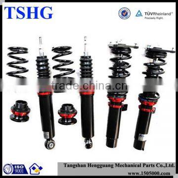 Adjustable shock absorber for car spring suspension