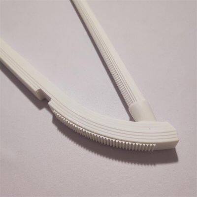 High Quality Clothing Shop Display White Plastic Pajamas Hangers Swivel Durable Non-slip Rack photo-4