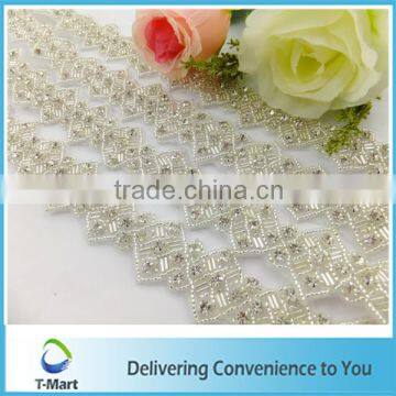 2015 Factory of Embrodery Crystal Applique Trimming photo-2