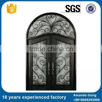 Superior Quality Front Entry Wrought Iron Patio Doors photo-6