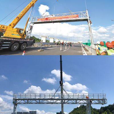 Galvanized steel structure has strong bearing capacity Expressway steel structure