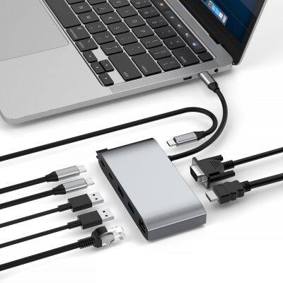 9-in-1 USB3.0 Full-featured Type-C Docking Station photo-2