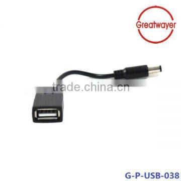 USB a female to DC plug 5.5*2.1