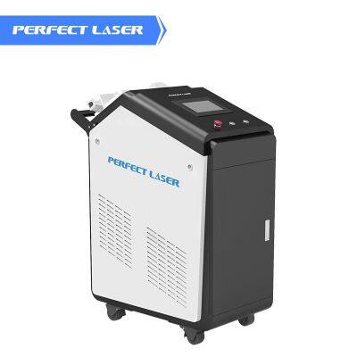 Continuous laser 100W 200W Raycus laser dust surface removal machine for Rust Oil Grease Dust Oxidized Surface Cleaning Removal