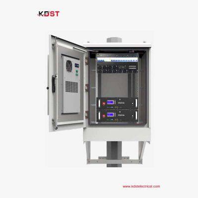 Pole-mounted Outdoor Electrical Cabinet with Air Conditioning and Distribution Unit