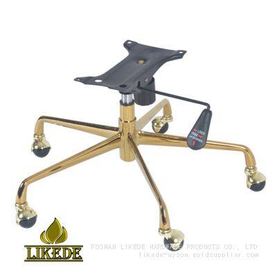 Five Star Executive Chair Leg New Gold Metal Aluminum Cast Iron Home Office Farmhouse Apartment Furniture Executive Chair Base