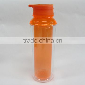 Surface Handling and Double Wall Plastic Tritan Material Infuser Water Bottle