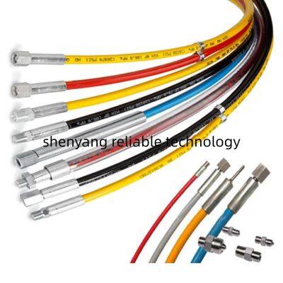 New 1200bar to 2000bar High Pressure Flexible Hose with Lance Industrial Pipe Heat Exchanger Condenser Cleaning Hose