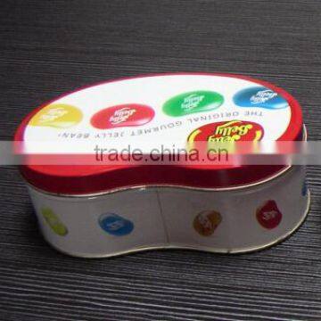 jelly bean special shape candy tin box