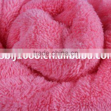 2014 hot sales solid color coral fleece fabric