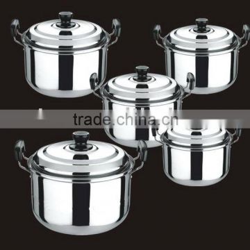 10pcs stainless steel cooking pot set