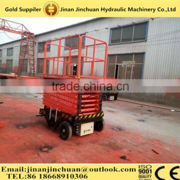 Safe Driving Mobile Electric Scissor Lift With Imported Electrical Part