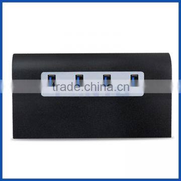 2016 Portable USB 3.0 4 Port Generic Hub Aluminium Case With 2A Power Supply photo-5