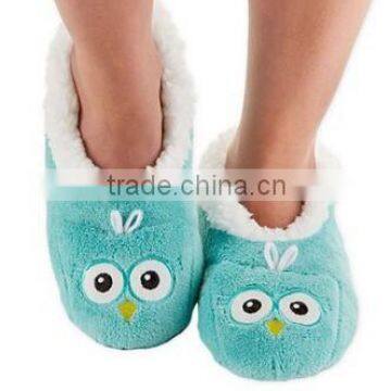 Animal Heads Super Cozy Soft Coral Fleece Lined Footcoverings/Soft Stuffed Footcoverings With Skid Resistant Sole photo-4