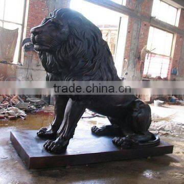 Bronze exquisite polished lion sculpture