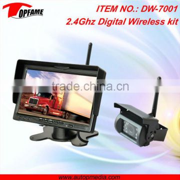 TOPFAME DW-7001 7inch digital signal 2.4g wireless camera kit with strong signal, provide stable, secure, confidential signal