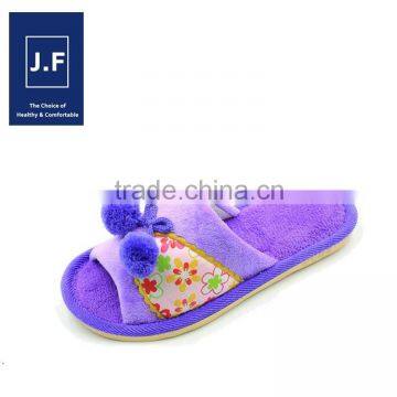 2015Hot sale open-toed warm cotton pvc strap for slipper