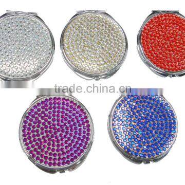 Bling Rhinestone Jeweled Mirror Crystal Comestic Mirror