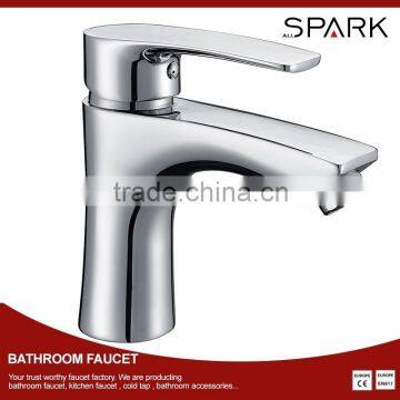 Chrome brass shower fixing lever basin faucet