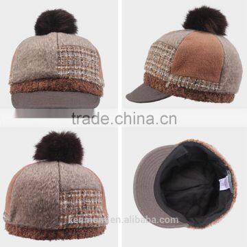 2016 Fashion Style Custom Top Ball French Beret Hats for Girls