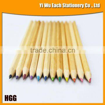 2014 best selling 7'' hexagonal natural wood color pencil