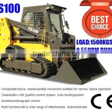 skid steer loader 100hp track with heat and attachments Bobcat like,Diesel engine,Gemany Rexroth pump,CE paper