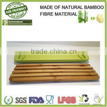 bamboo wood cutting set wholesale bread cutting fibre power made eco friendly kitchenware pizza cutting board