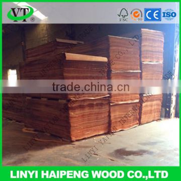 Linyi YATIAN Factory cheap 4*8ft 0.28mm grade C keruing face veneer