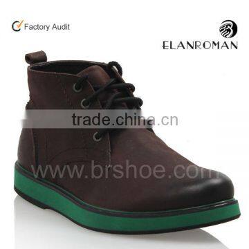 New arrival fashion ankle nubuck leather boots for men