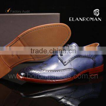 Factory direct high quality latest formal shoes blue dress shoes wholesale