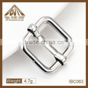 Nickel plated metal square belt ring