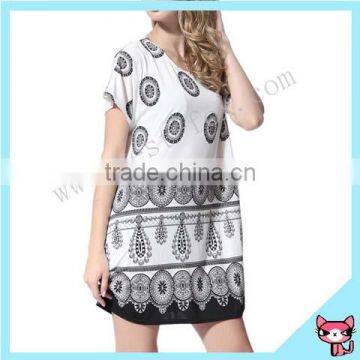 Short Sleeve Ladies Fashion Blouse