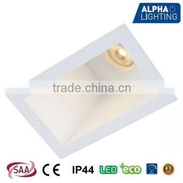 IP rated 7 W high quality adjustable dimmable anti-glare rectangular COB downlight