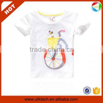 Bulk wholesale kids short sleeve summer casual cotton t shirt (Ulik-A0329)