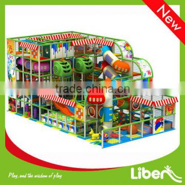 Kids Multifunctional Indoor Playground Made from LLDPE and Galvanized Pipe