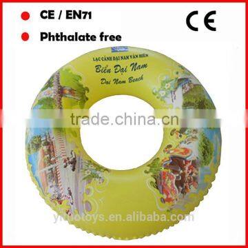Yellow 90 cm adult inflatable swimming rings