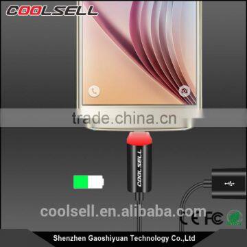 Special Design Coolsell LED Light Micro USB Cable Reversible Mirco Cable With LED Light photo-4